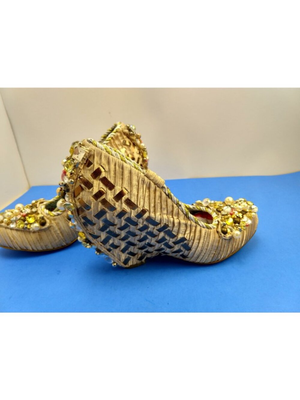Women's Irregular Choice Sparkly Sequin Heels Size 10 Disco Pants - Picture 6 of 12